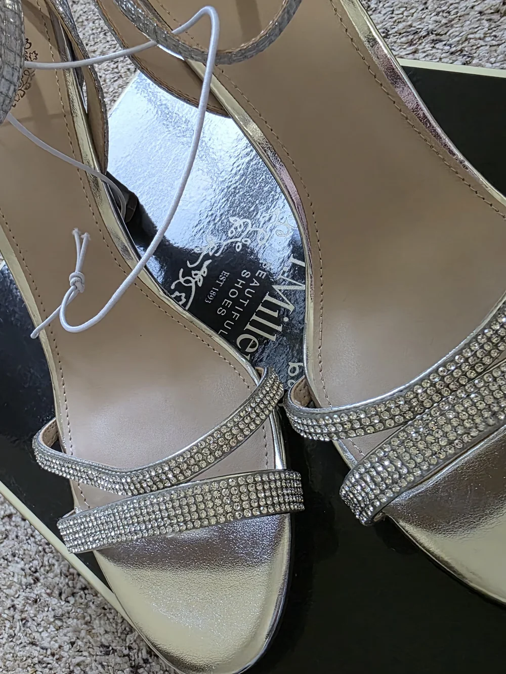 IM Vanny Silver Strappy Heeled Sandals